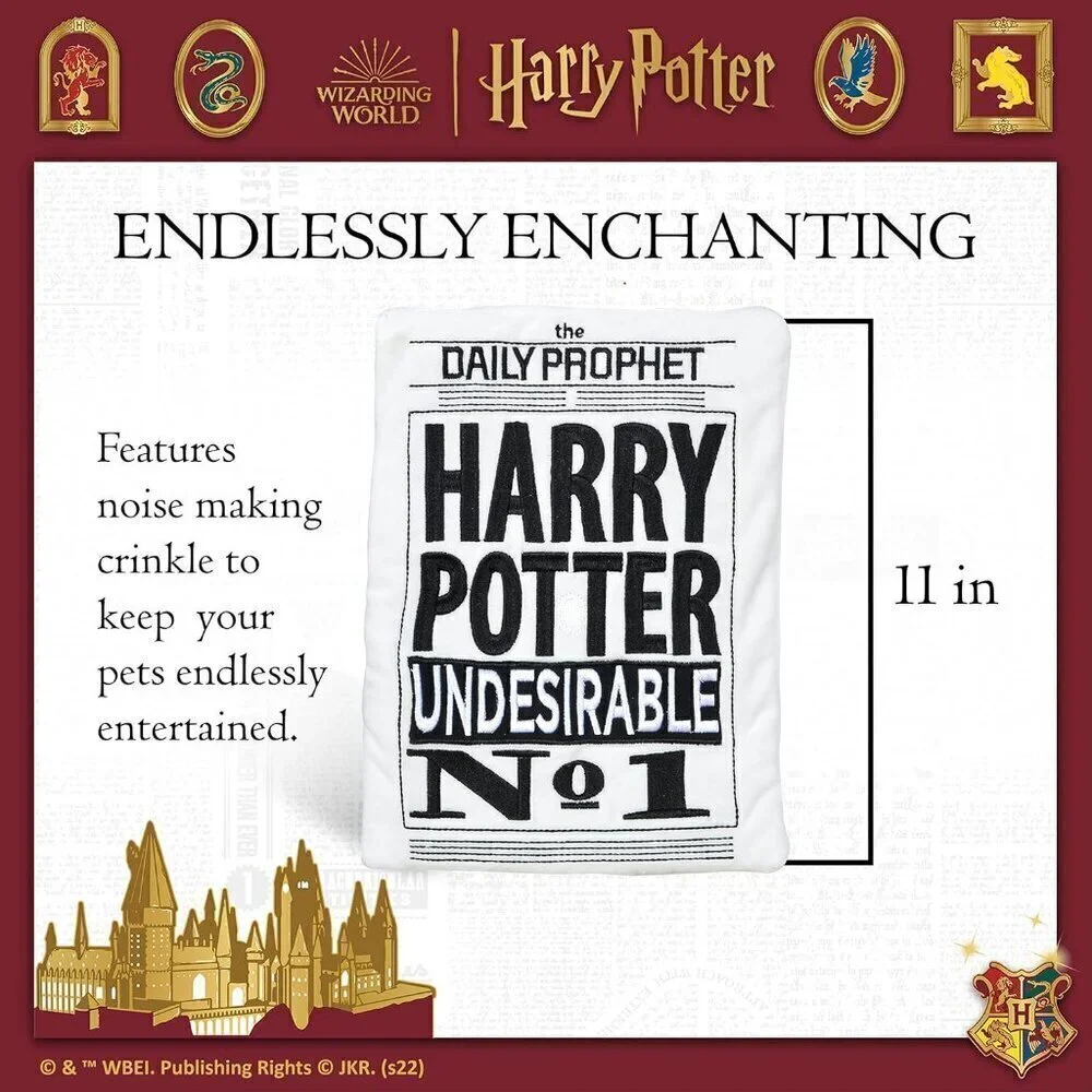 Harry Potter: Daily Prophet Newspaper Crinkle Pet Toy - New with tags